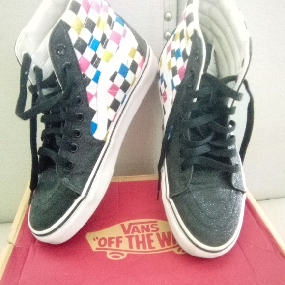 Glitter Checkerboard Vans - Picture 5 of 5
